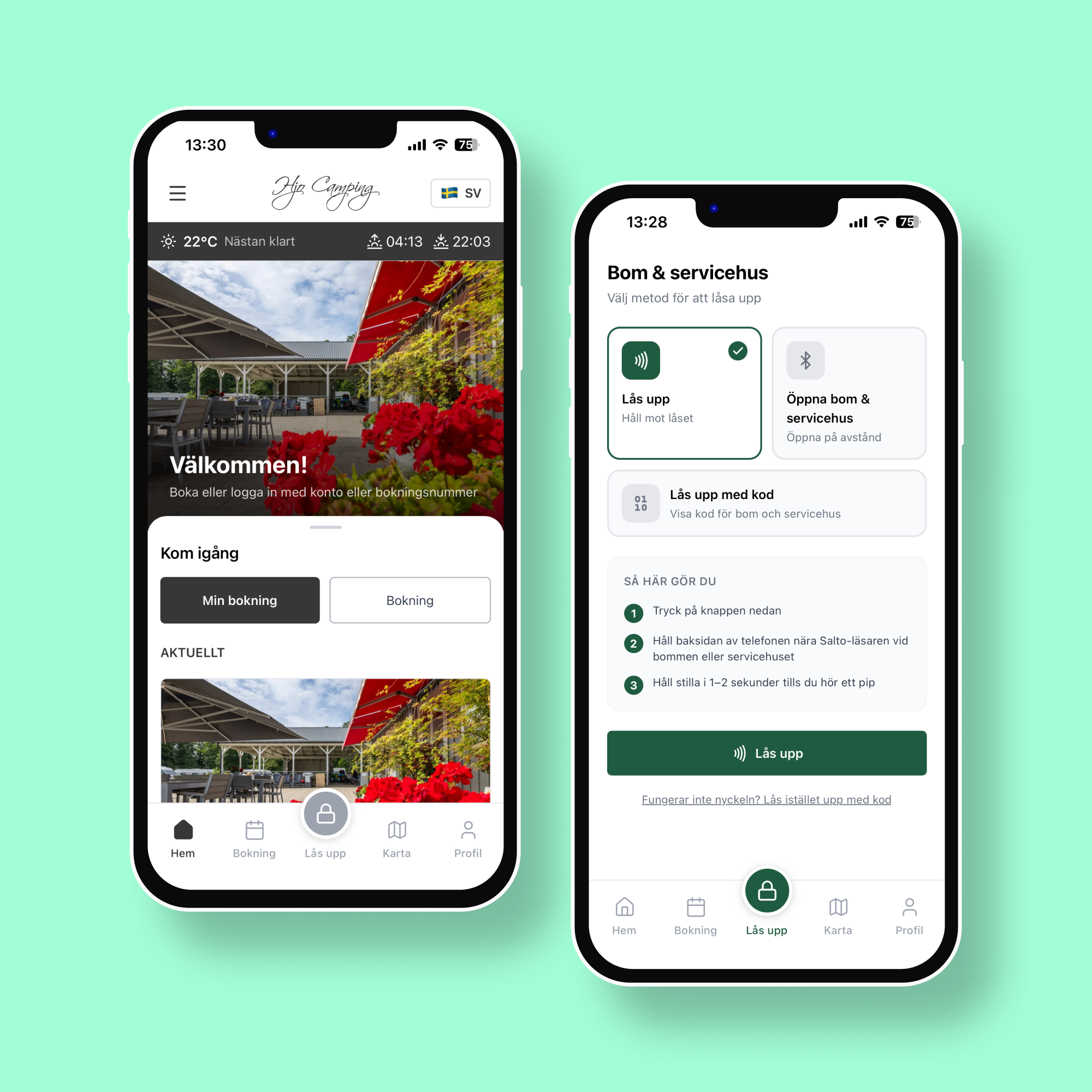 Hjo Camping app